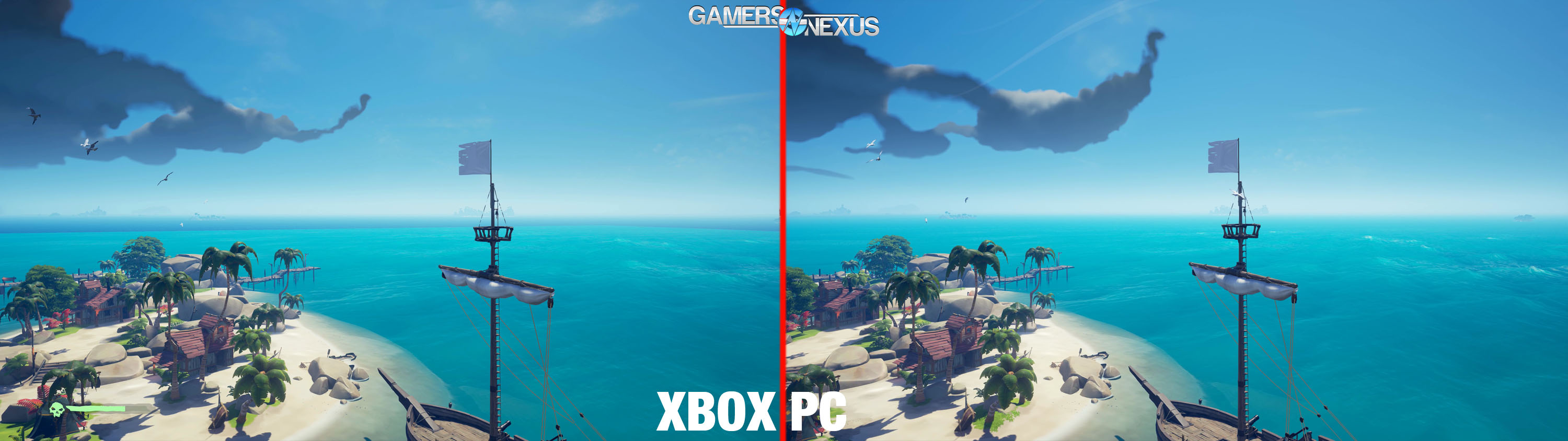 sea of thieves ship xbox vs pc